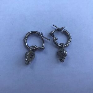 Judith Ripka Earrings-Pink Stone